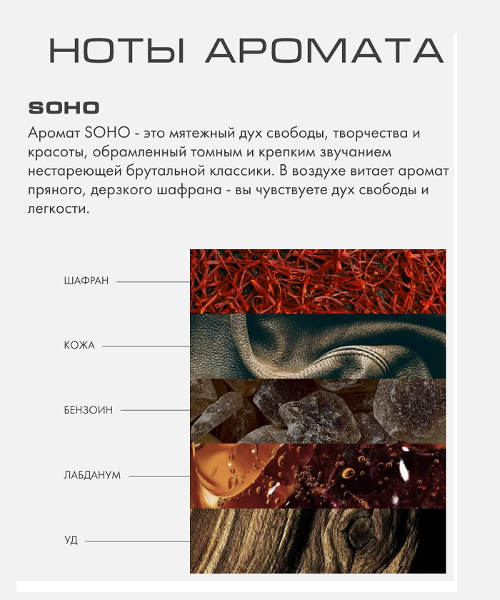 SOHO (СОХО) Интерьерный парфюм BY KAORI, 50 мл