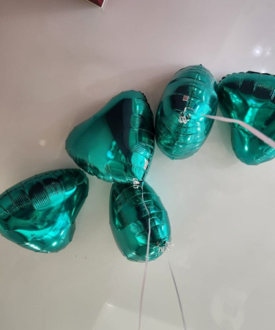 Шар фольга Сердце 18" Тиффани металл