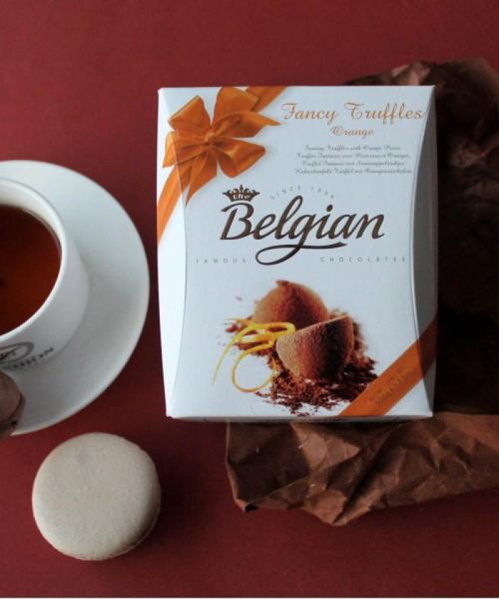 Трюфели с кусочками апельсинов 