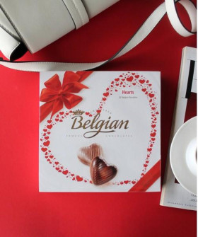 Сердечки шоколадные конфеты Бельгия The Belgian 200гр