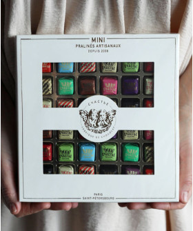 Коллекция мини-пралине СЧАСТЬЕ 36 шт. Ассорти, 305 гр.