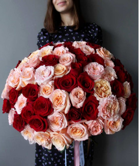 101 роза Эквадор №2790 