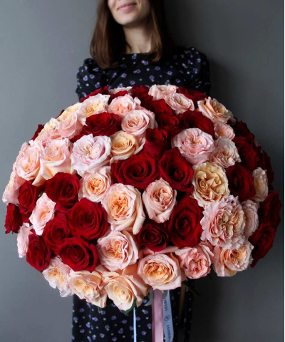 101 роза Эквадор №2790 