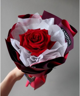 Красная роза 1 шт. №2753