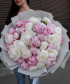 45 розовых и белых пионов Сара Бернар и Клауд Тейн №4662