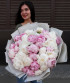 45 розовых и белых пионов Сара Бернар и Клауд Тейн №4662