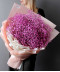 11 веток розовой гипсофилы в букете "Малиновое суфле" №2446