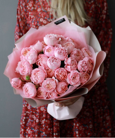 9 кустовых роз Джульетта №2979