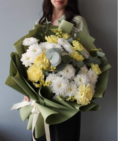 "Фисташковое мороженое" букет №3599