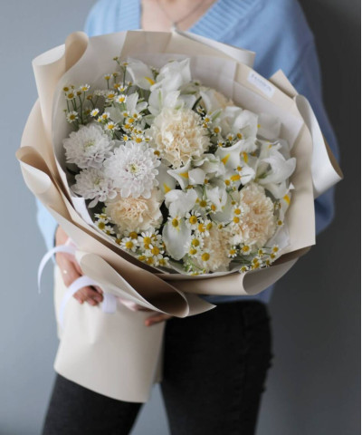 "Ванильный раф" букет №8544