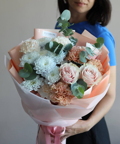 "Персиковый джем" букет №6896