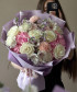 Авторский букет с белыми розами 