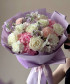 Авторский букет с белыми розами 