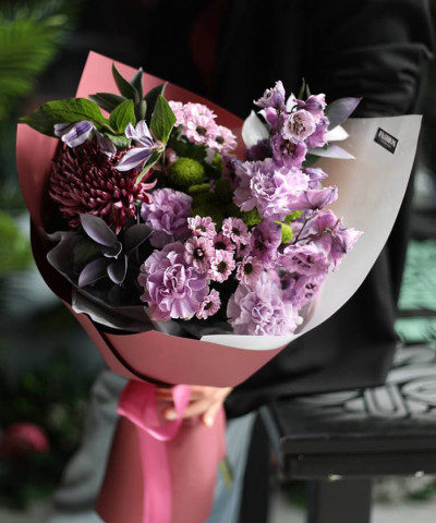 "Ягодный пунш" авторский сезонный букет №3235