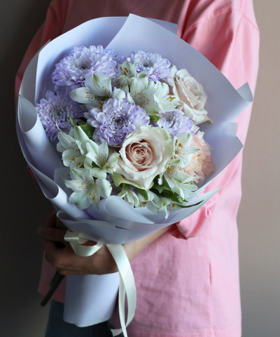 "Сиреневая дымка" букет №4122
