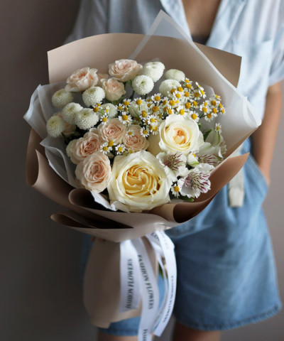 "Ванилла крем" букет №5691