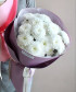 5 белых кустовых хризантем Алтай №2276