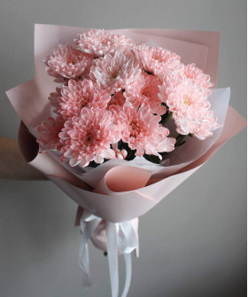 3 акварельные хризантемы №8745