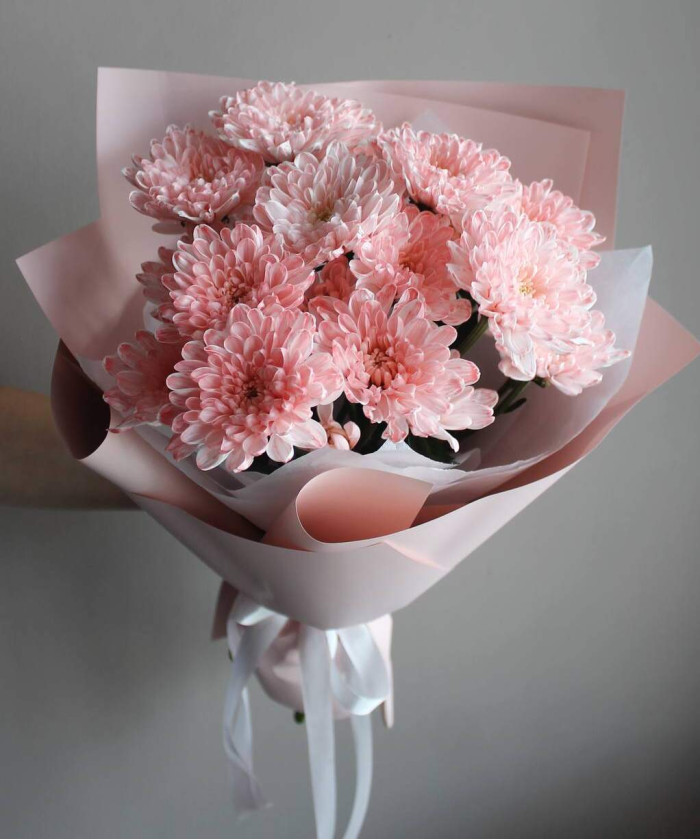 3 акварельные хризантемы №8745