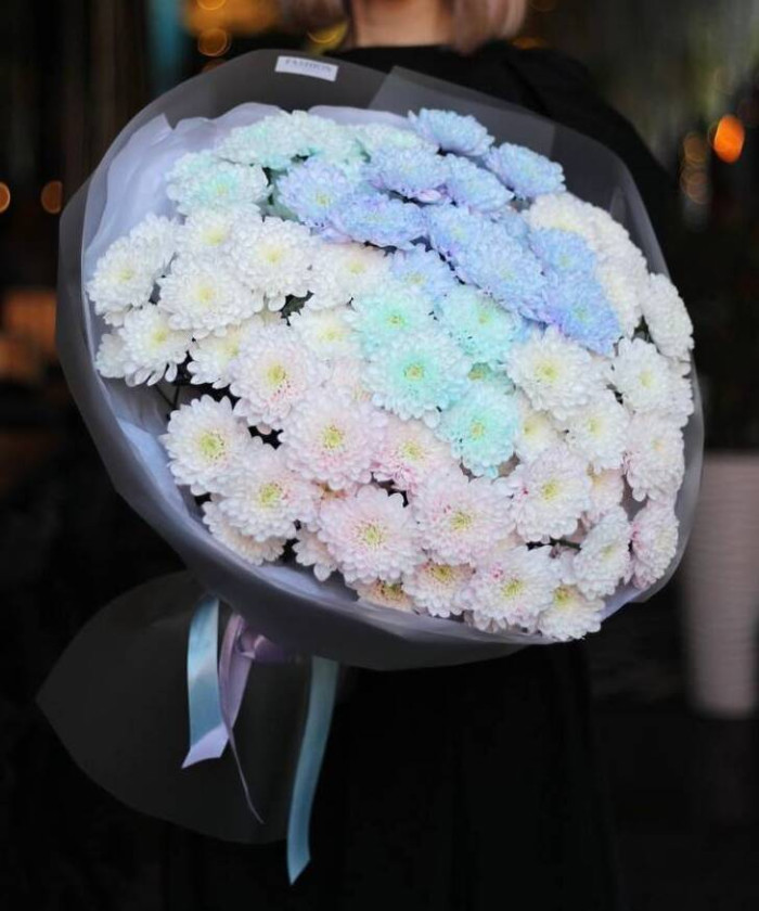 15 акварельных хризантем Алтай №7641