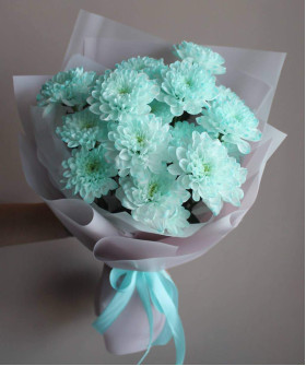 3 акварельные хризантемы Алтай №8854