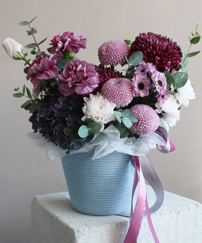 "Цветущий сад" авторская корзина №7669