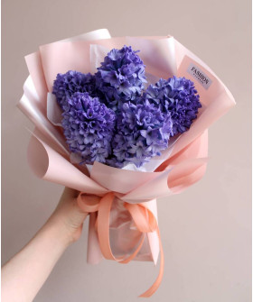 5 фиолетово-синих гиацинтов Дельф блю №2933