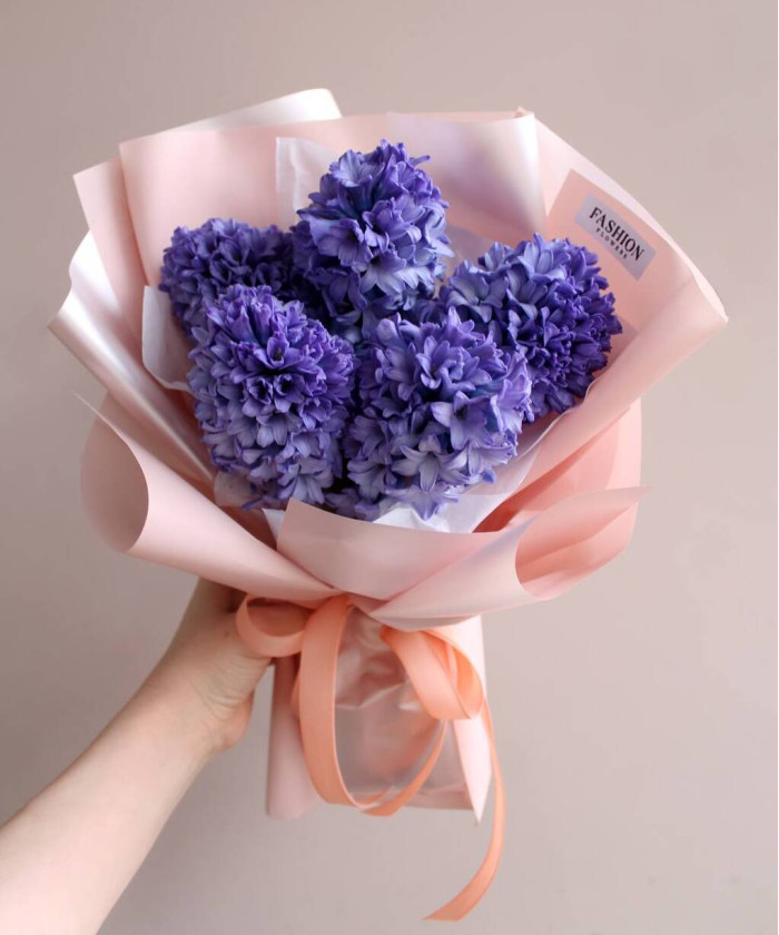 5 фиолетово-синих гиацинтов Дельф блю №2933