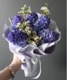 5 гиацинтов Дельф блю и хамелациум №2365