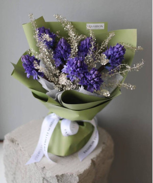 7 гиацинтов Дельф блю и гринбелл №2285