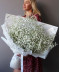 9 белой гипсофилы в букете "Эльбрус" №2950