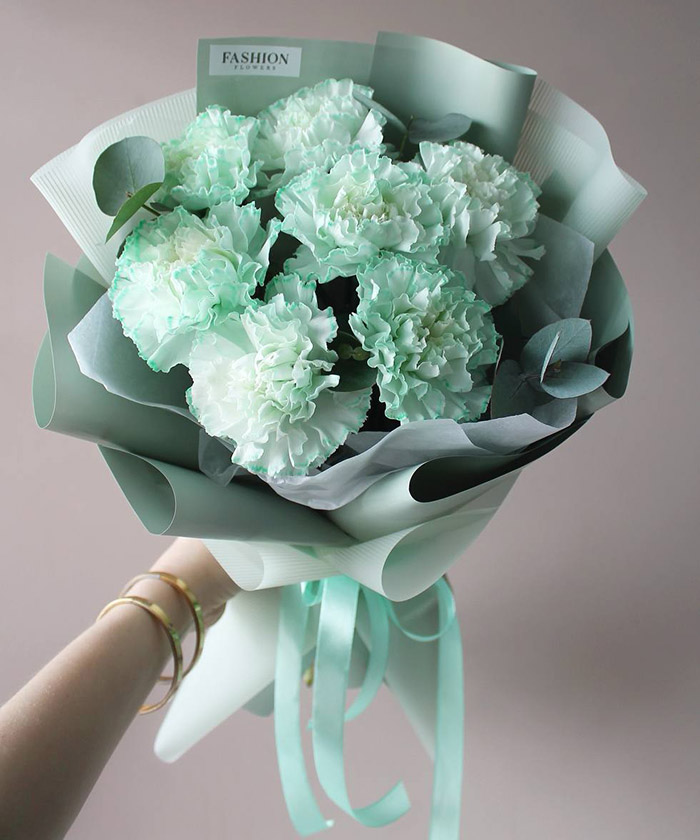 7 диантусов в букете 