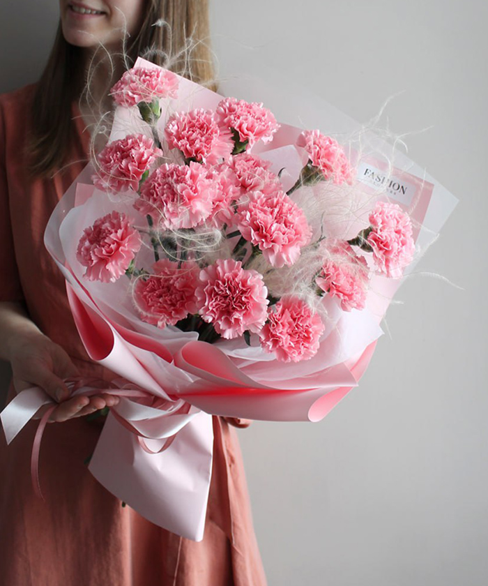 15 диантусов в букете 