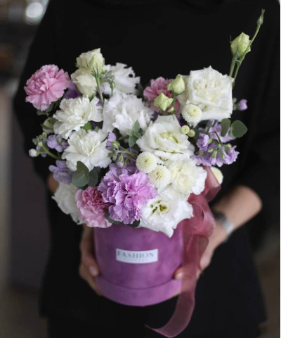 "Лавандовый" бархатный бокс №50212