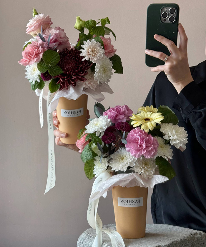 Цветочный комплимент с сезонным составом №3463