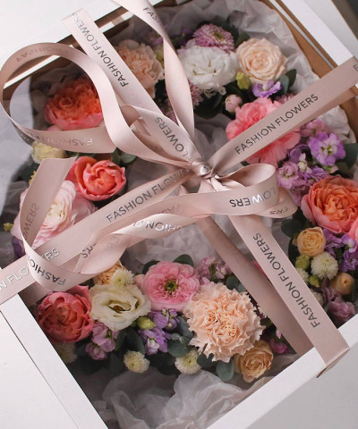 "Цветочное сердце" коробка №2402