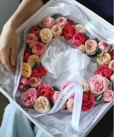 Сердце цветочное №6412