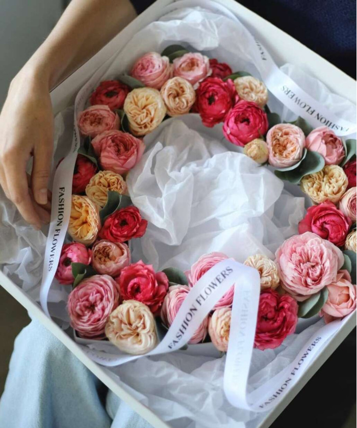 Сердце цветочное №6412