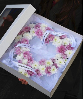 Сердце цветочное №9100