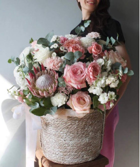 Роскошная корзина премиум №3600