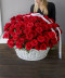 Большая корзина красных роз №2201