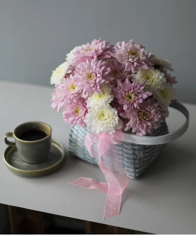 "Роуз" Корзина с цветами №9108