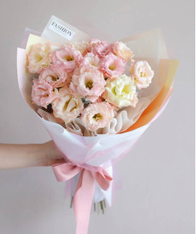 Карамельная эустома, 7шт. №2734