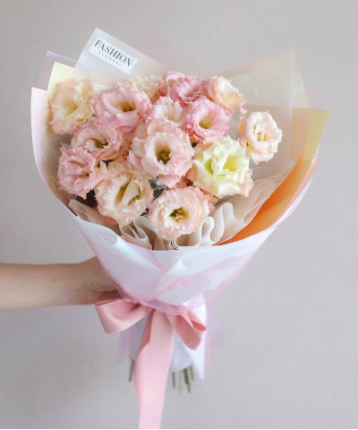 Карамельная эустома, 7шт. №2734