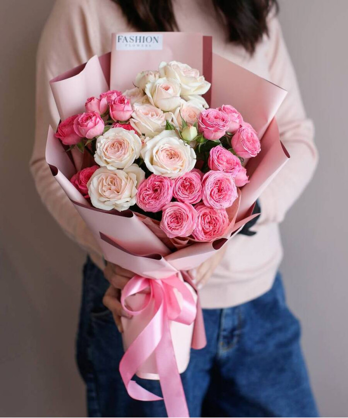5 кустовых роз №3622
