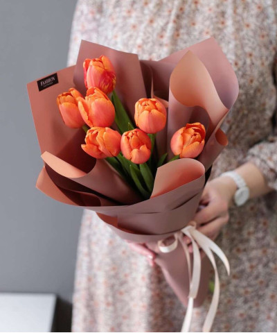 7 тюльпанов Санрайз №4557