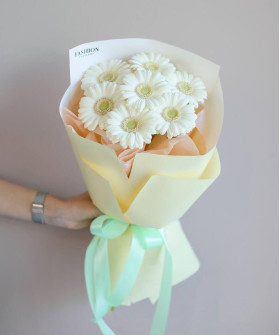 7 белых гермини Альбино №4463