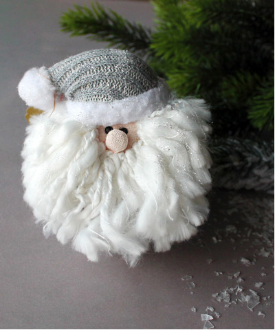 Фигурка новогодняя "Дед Морозик" колобок 11х10х10 см 