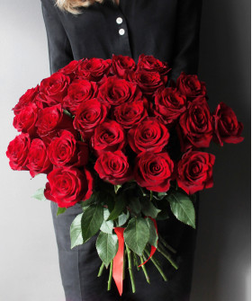 25 красных роз Эксплорер №3169