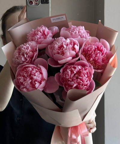 7 пионов Этчед сальмон №3462